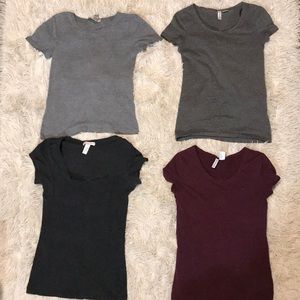 4 t shirts worn a couple times but as good as new